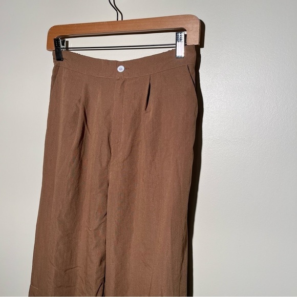 Wide Leg Brown Pants - Picture 3 of 8